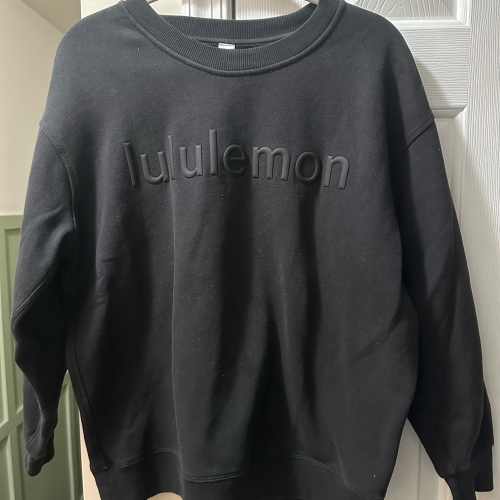 lululemon athletica Black Crewneck Sweater Relaxed Fit